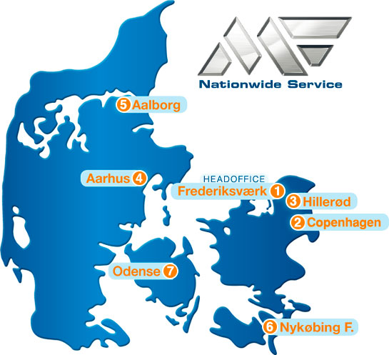 Mega Flex Map of Denmark 2018